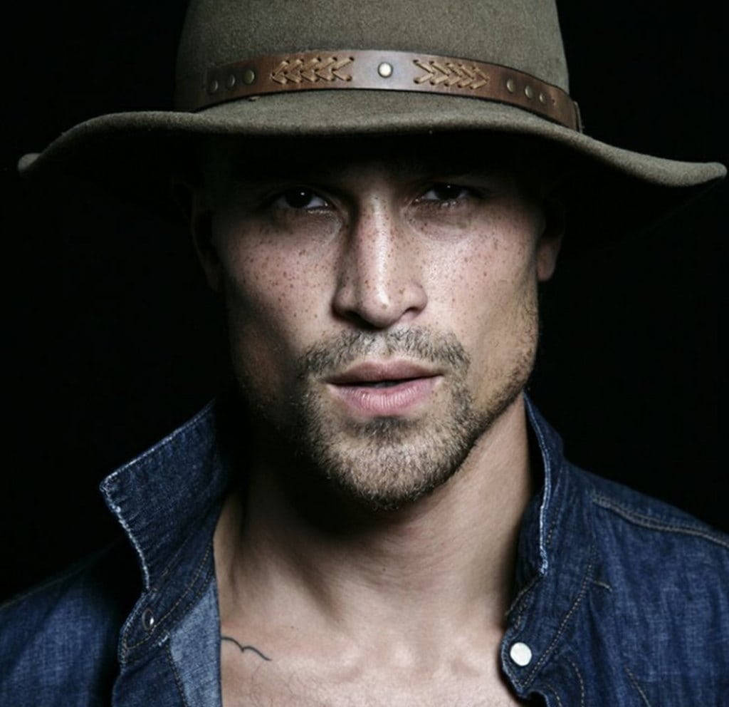 Hot Guy Cowboy Hat Background