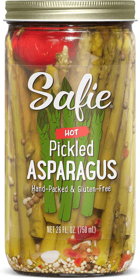 Hot Pickled Asparagus Jar PNG