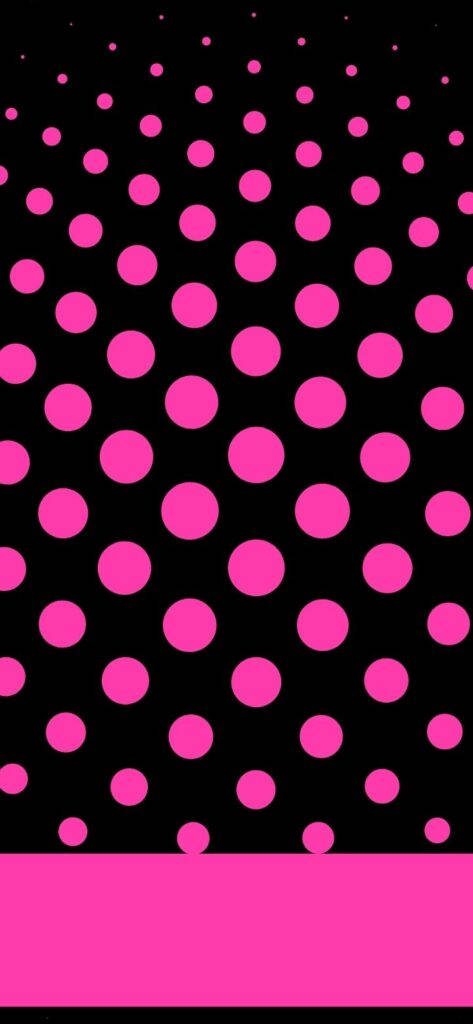 Hot Pink Aesthetic Dots Wallpaper