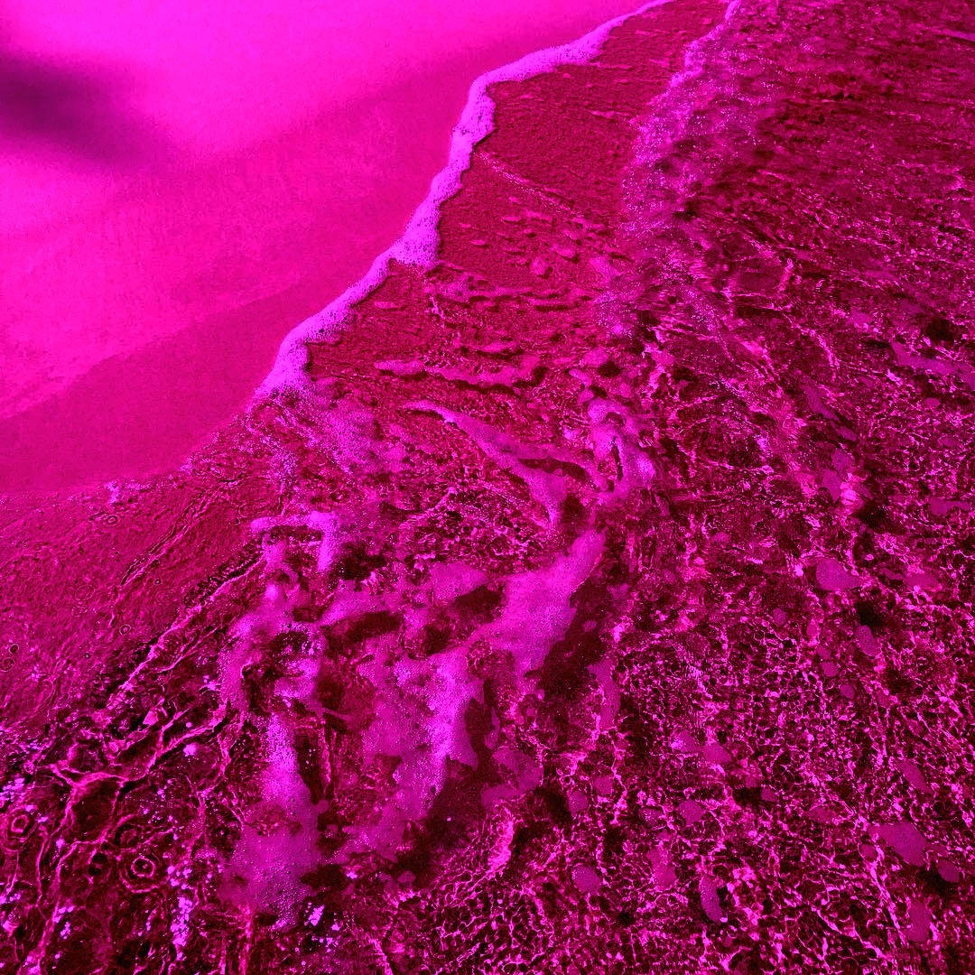 Hot Pink Aesthetic Shoreline Wallpaper