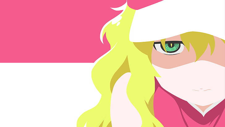 Hot Pink And White Lucoa Wallpaper