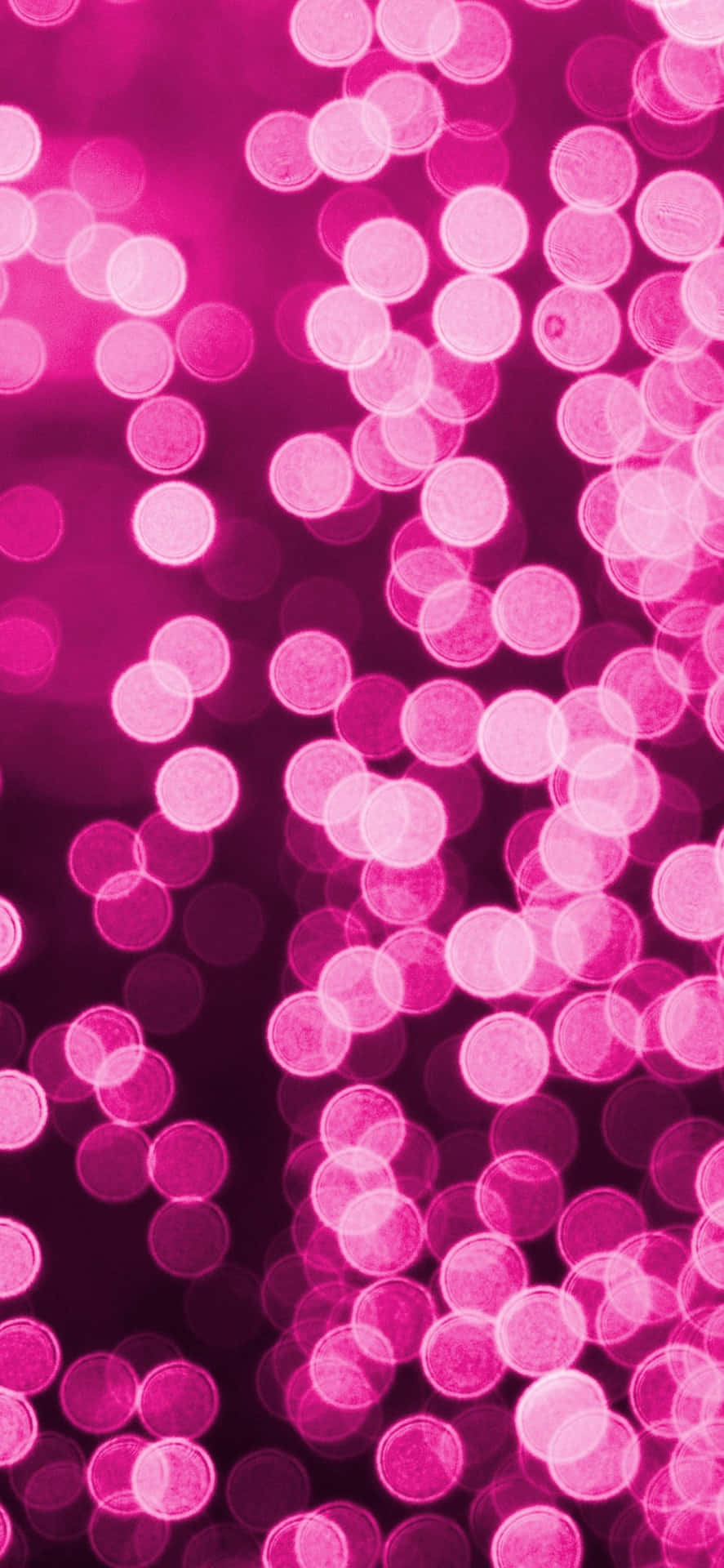 Hot Pink Bokeh Lights Aesthetic Wallpaper