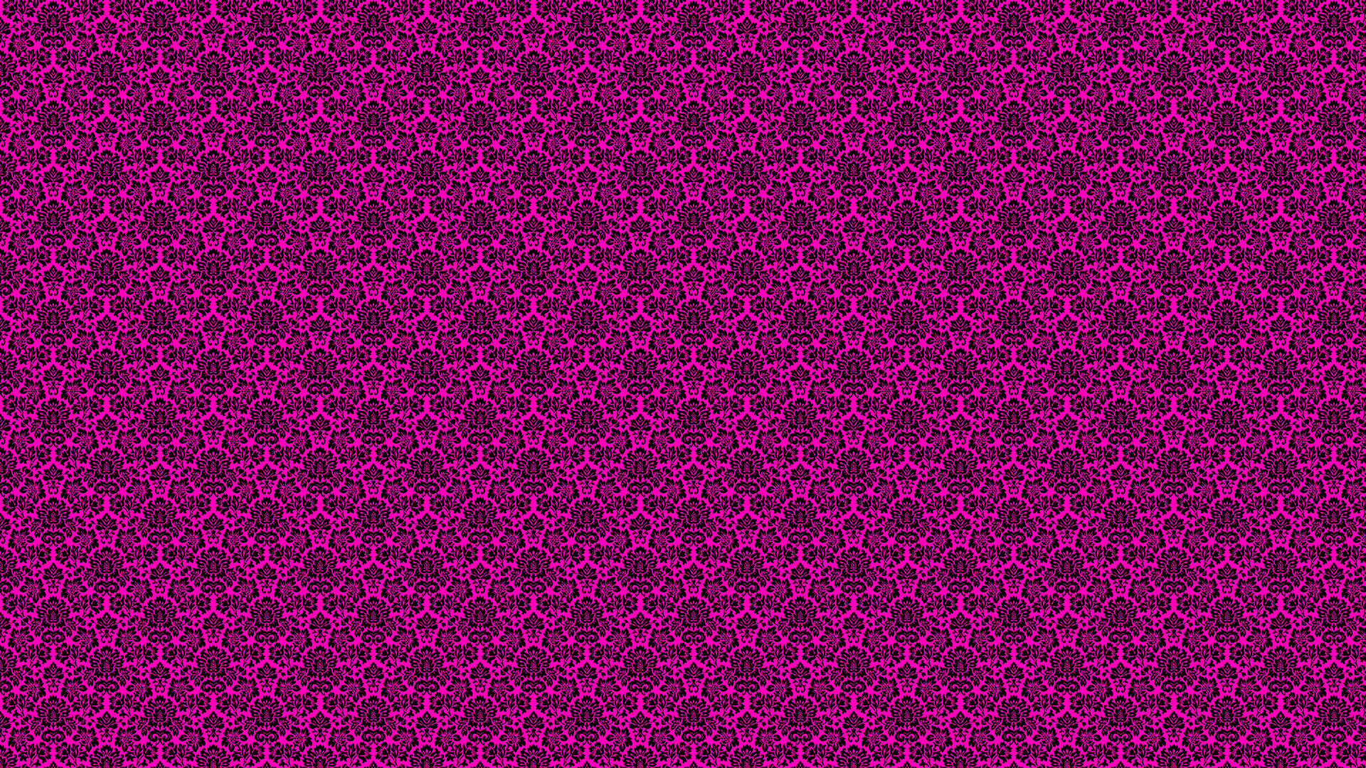 Hot Pink Damask Pattern Wallpaper