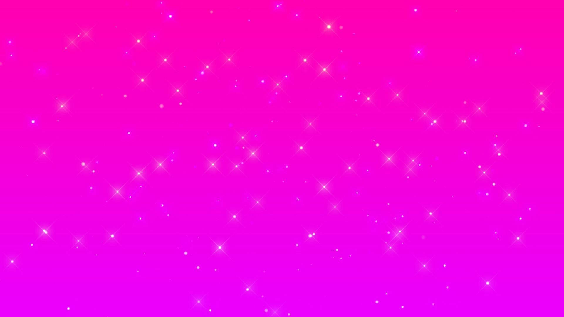 Hot Pink Gradient Starry Sky Picture