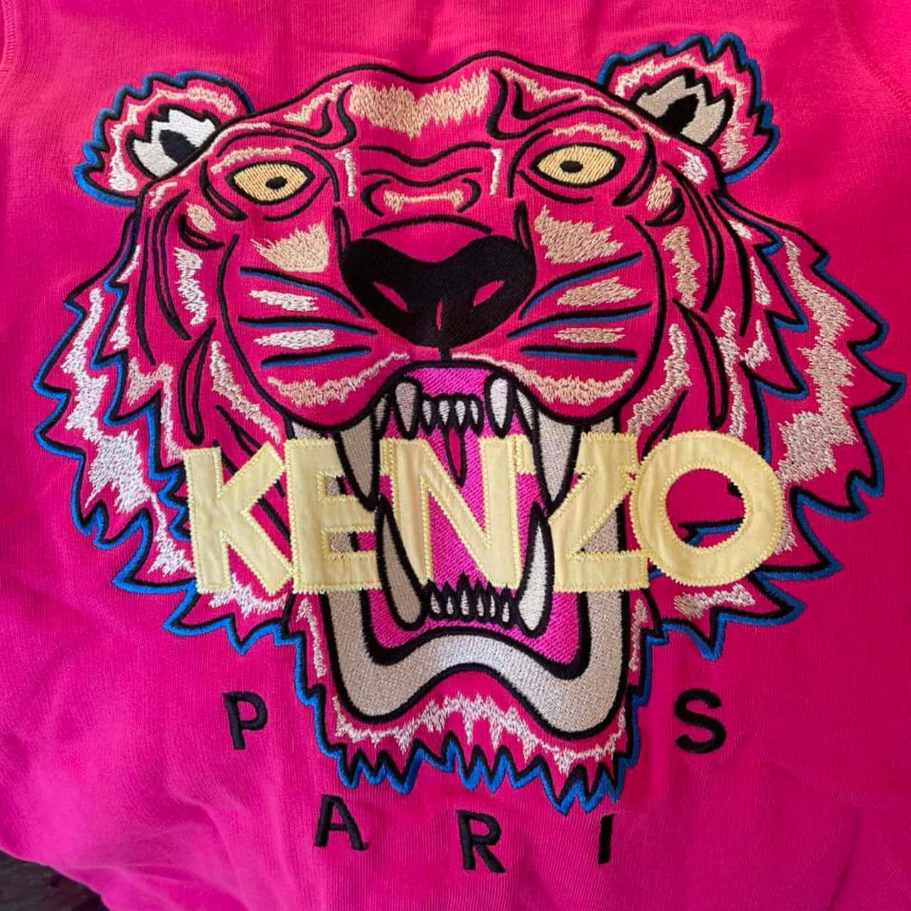 "Bold and Vibrant Kenzo Pink Tiger Shirt" Wallpaper
