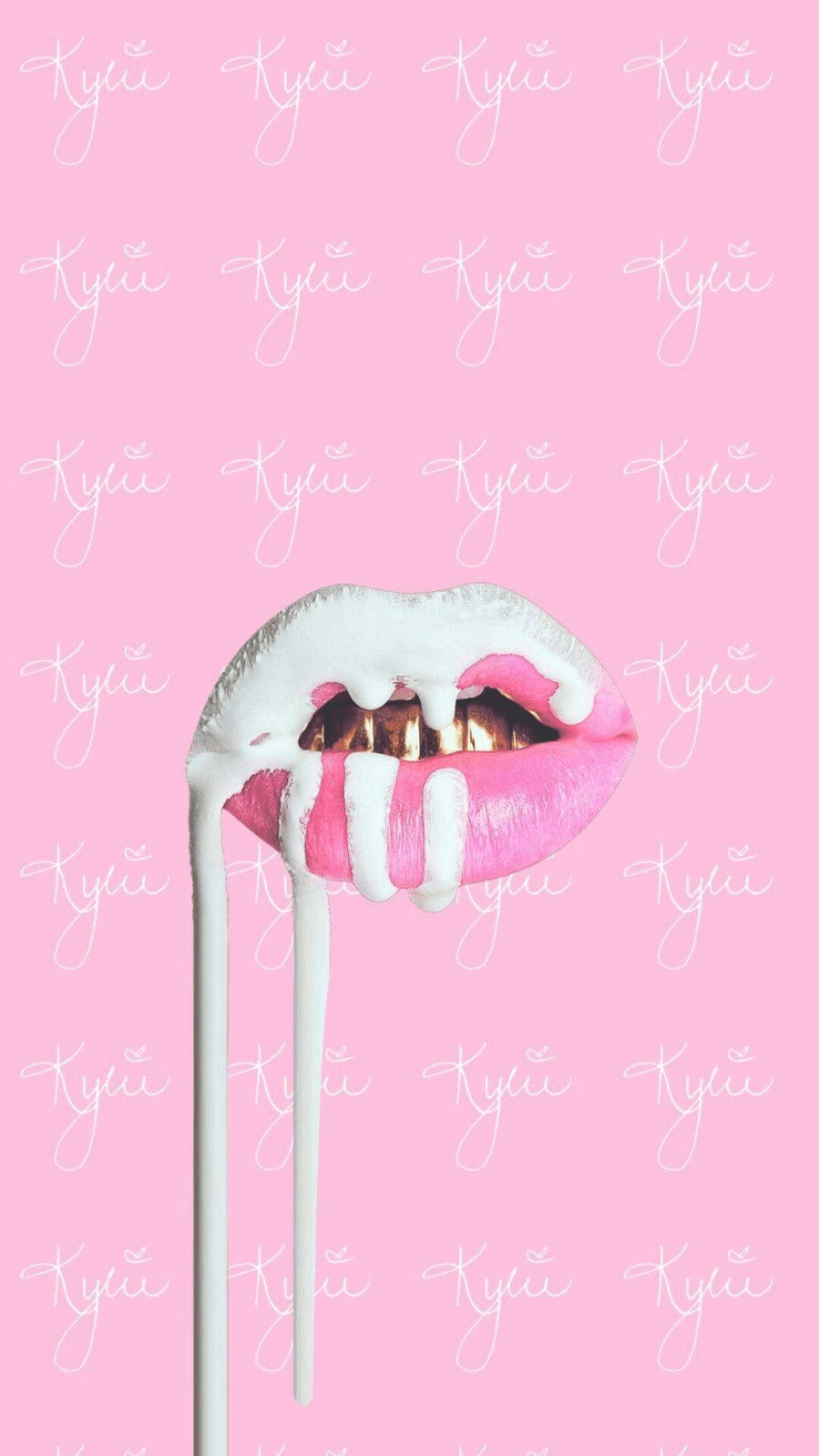 Hot Pink Lips Baddie Pfp Wallpaper