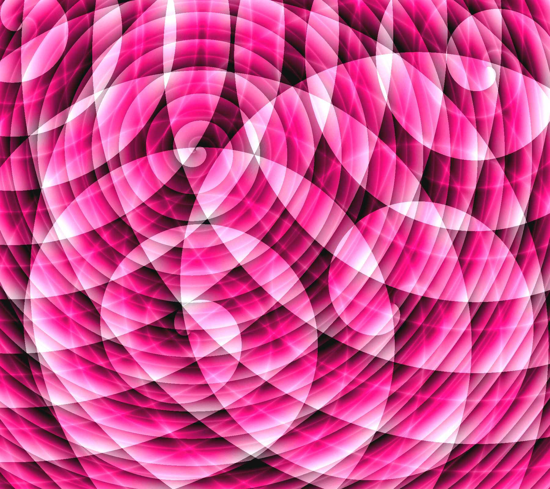 Hot Pink Spiral Designs Black And White