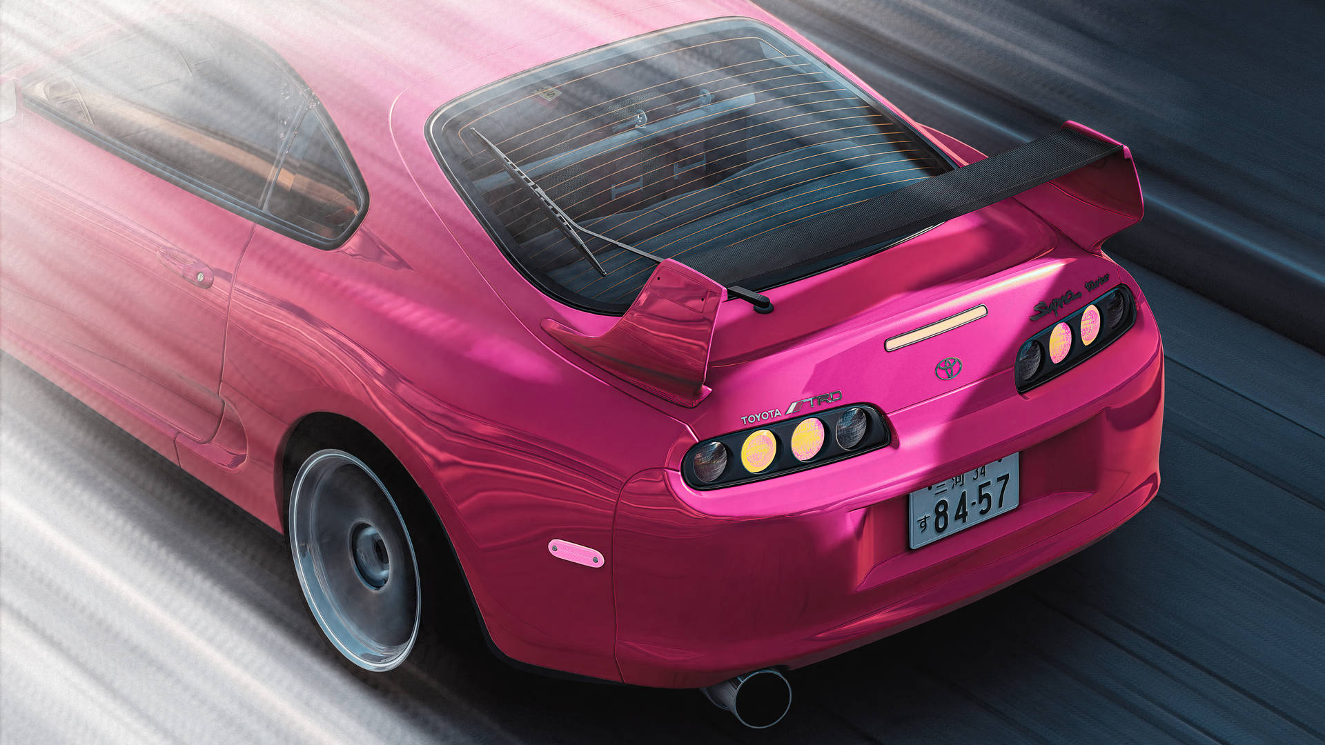 Hot Pink Toyota Supra Assetto Corsa Wallpaper