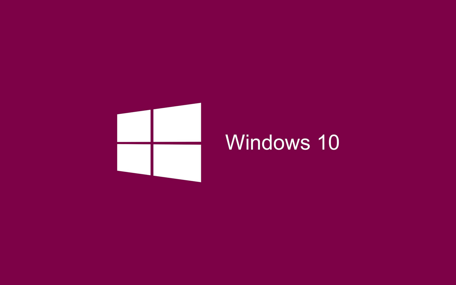 Hot Pink White Windows 10 Logo