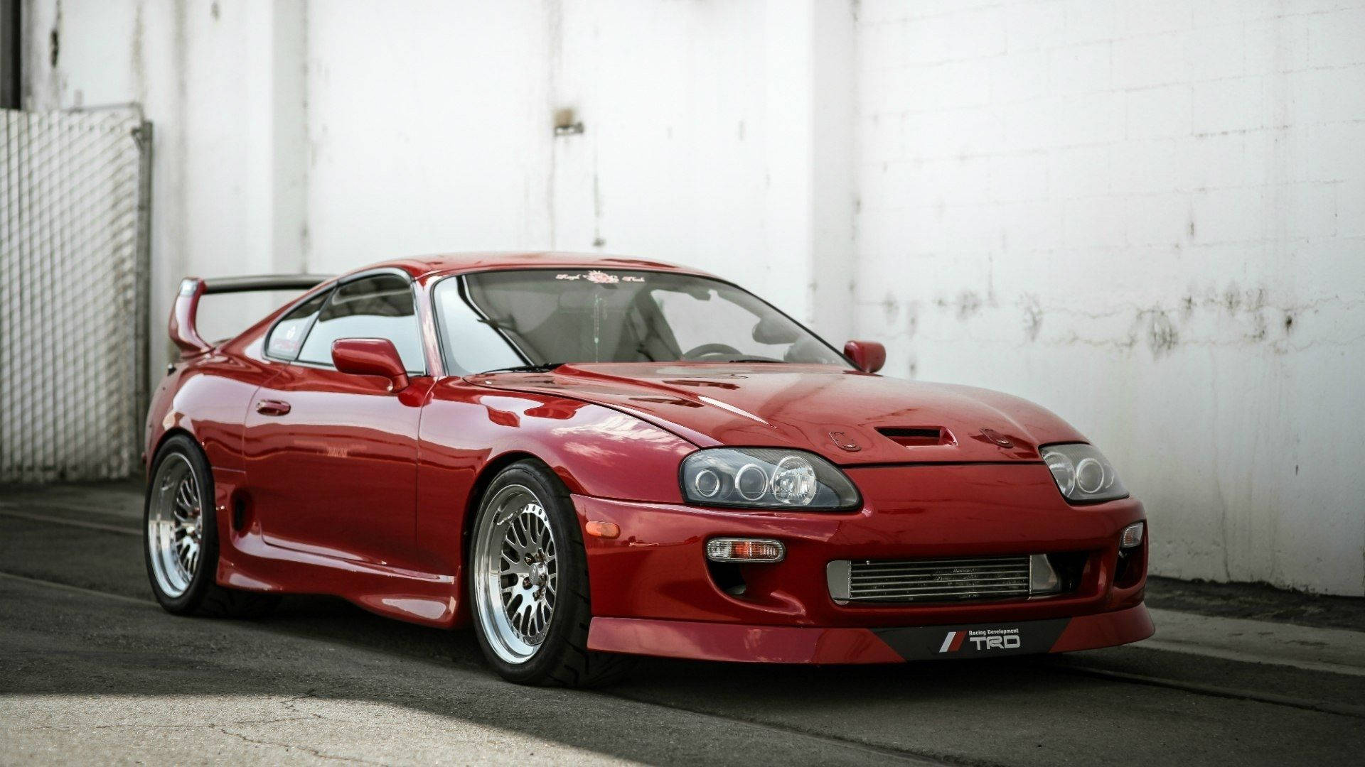 Hot Red Toyota Auto Wallpaper