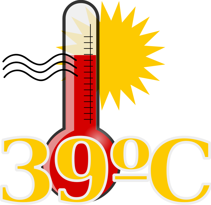 Hot Thermometer39 Degrees Celsius PNG