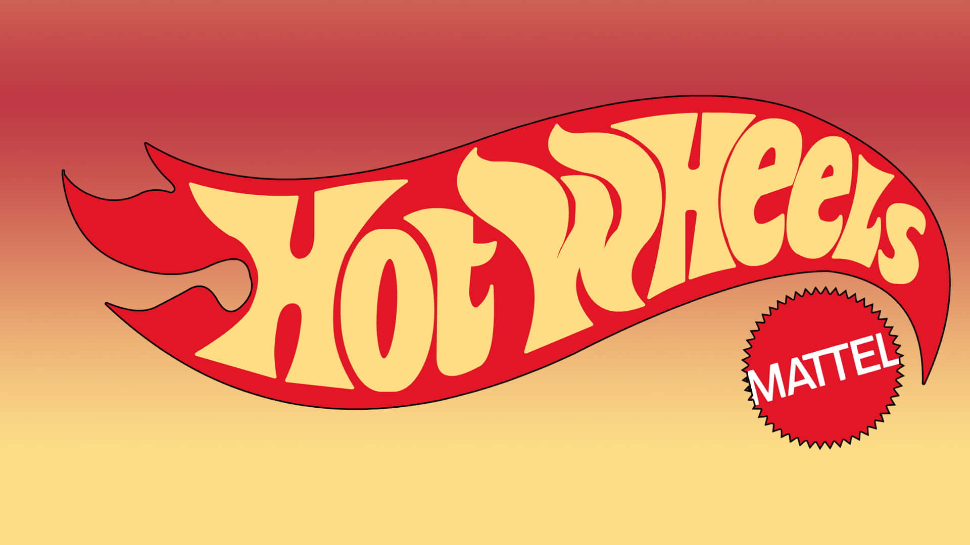 Hot Wheels Logo With A Flame