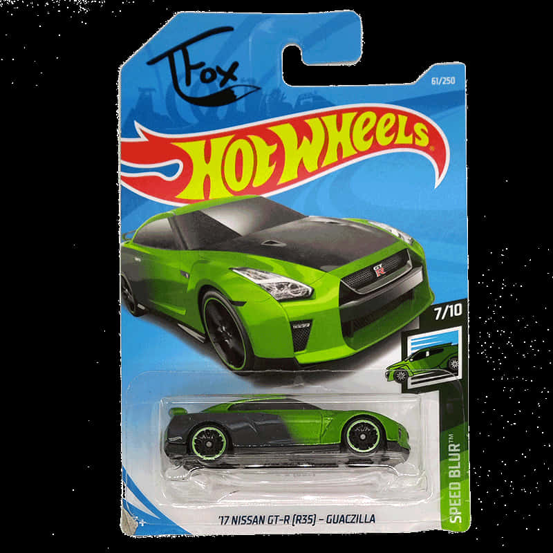 Hot Wheels Guaczilla Nissan G T R R35 Packaging PNG