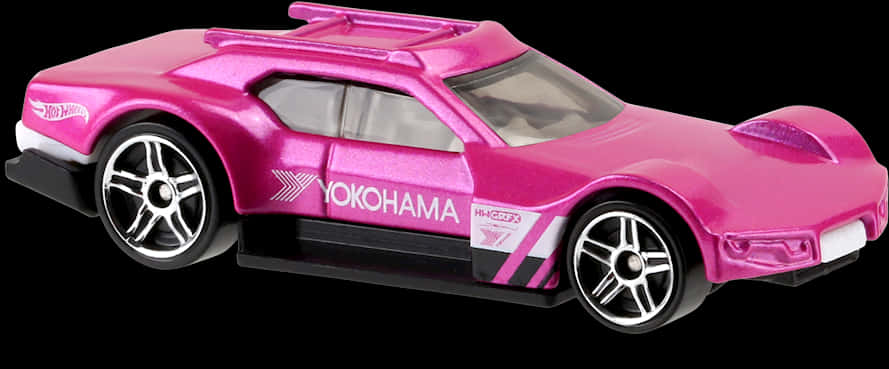 Hot Wheels Pink Corvette Yokohama PNG