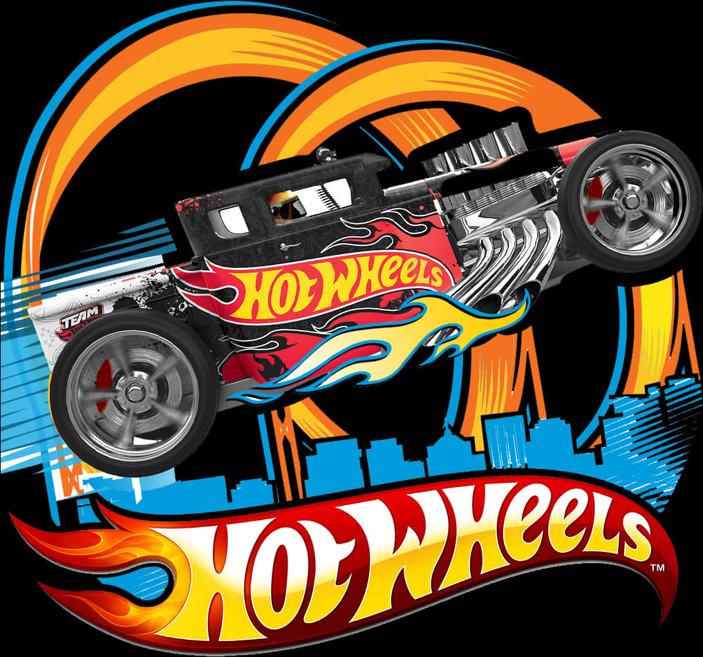 Hot Wheels Racing Car Graphic PNG