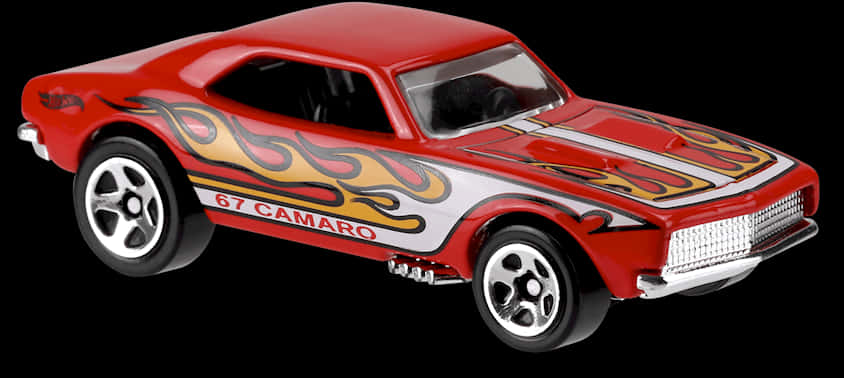 Hot Wheels1967 Camaro Flame Design PNG