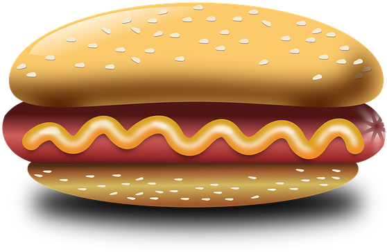 Hotdog Emoji Illustration PNG