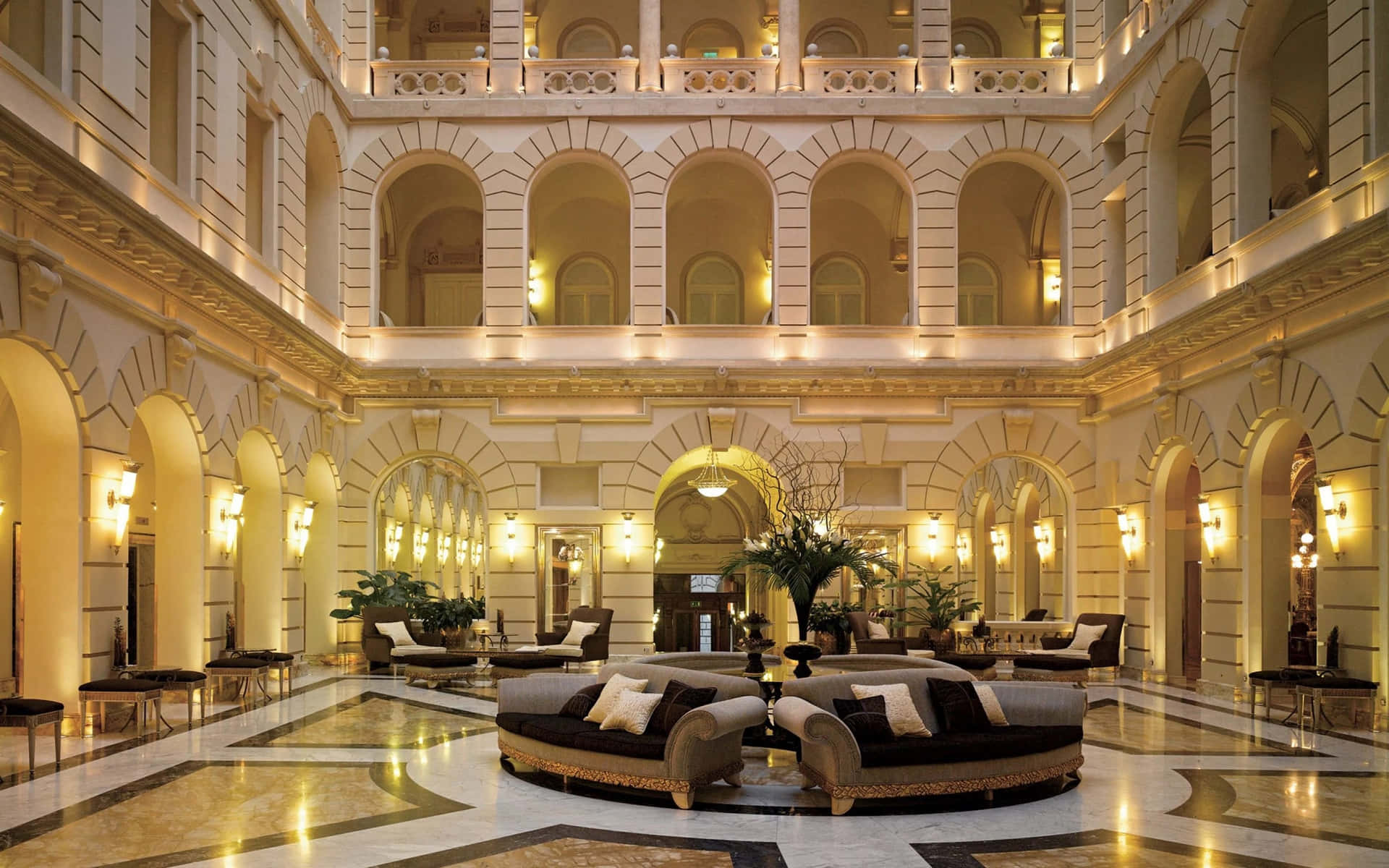 Relax in high-end luxury in this five-star hotel.