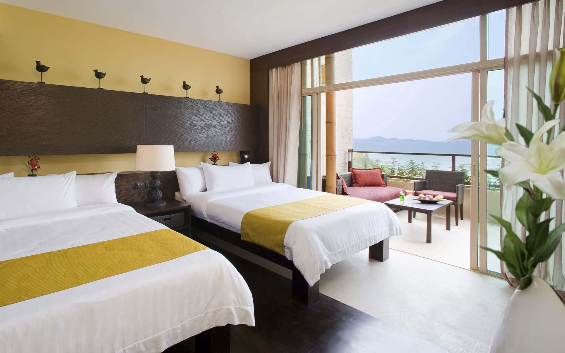 Luxurious Hotel Suite with Elegant Bedroom