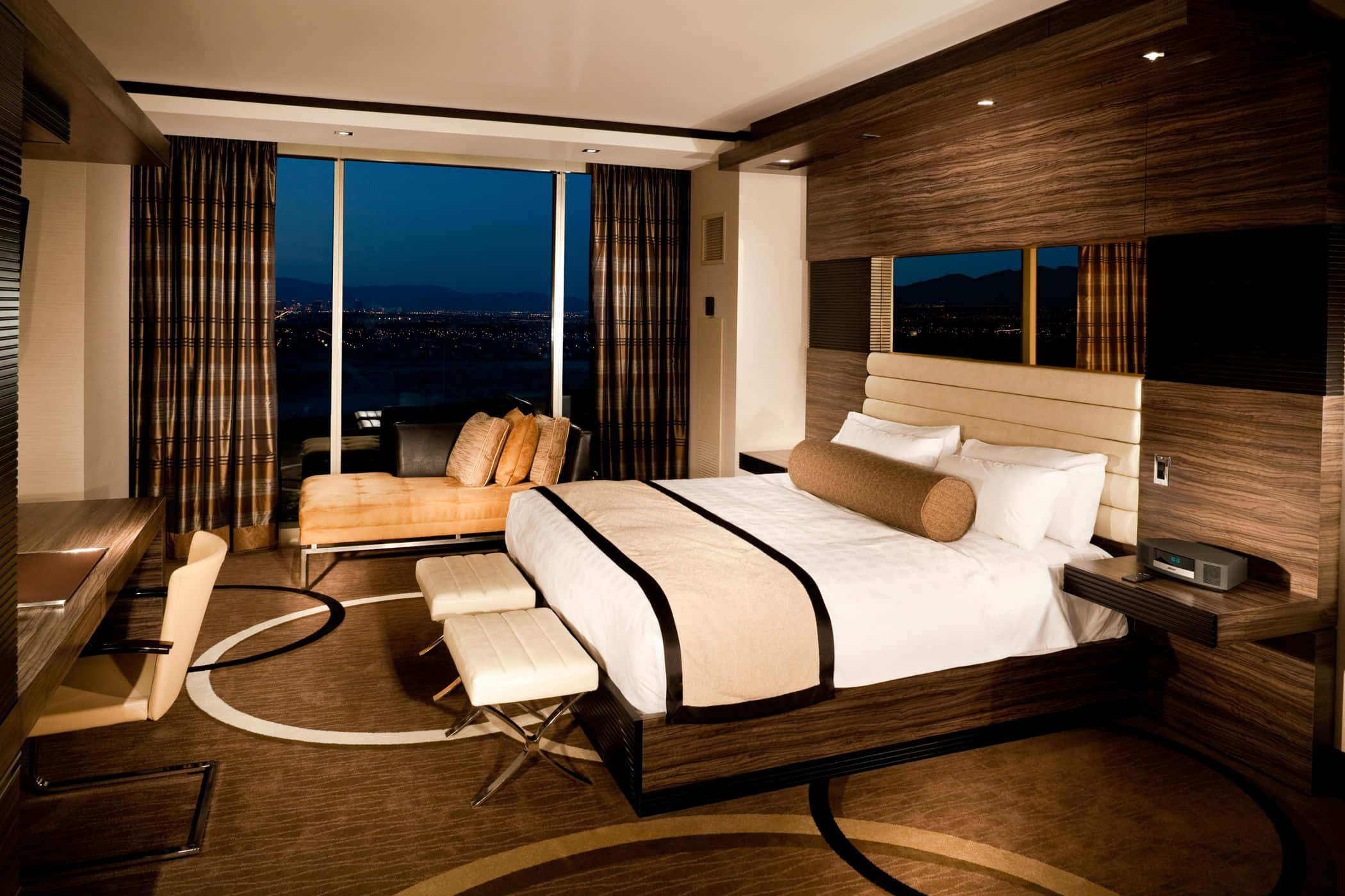 Elegant Hotel Suite with Stunning City View