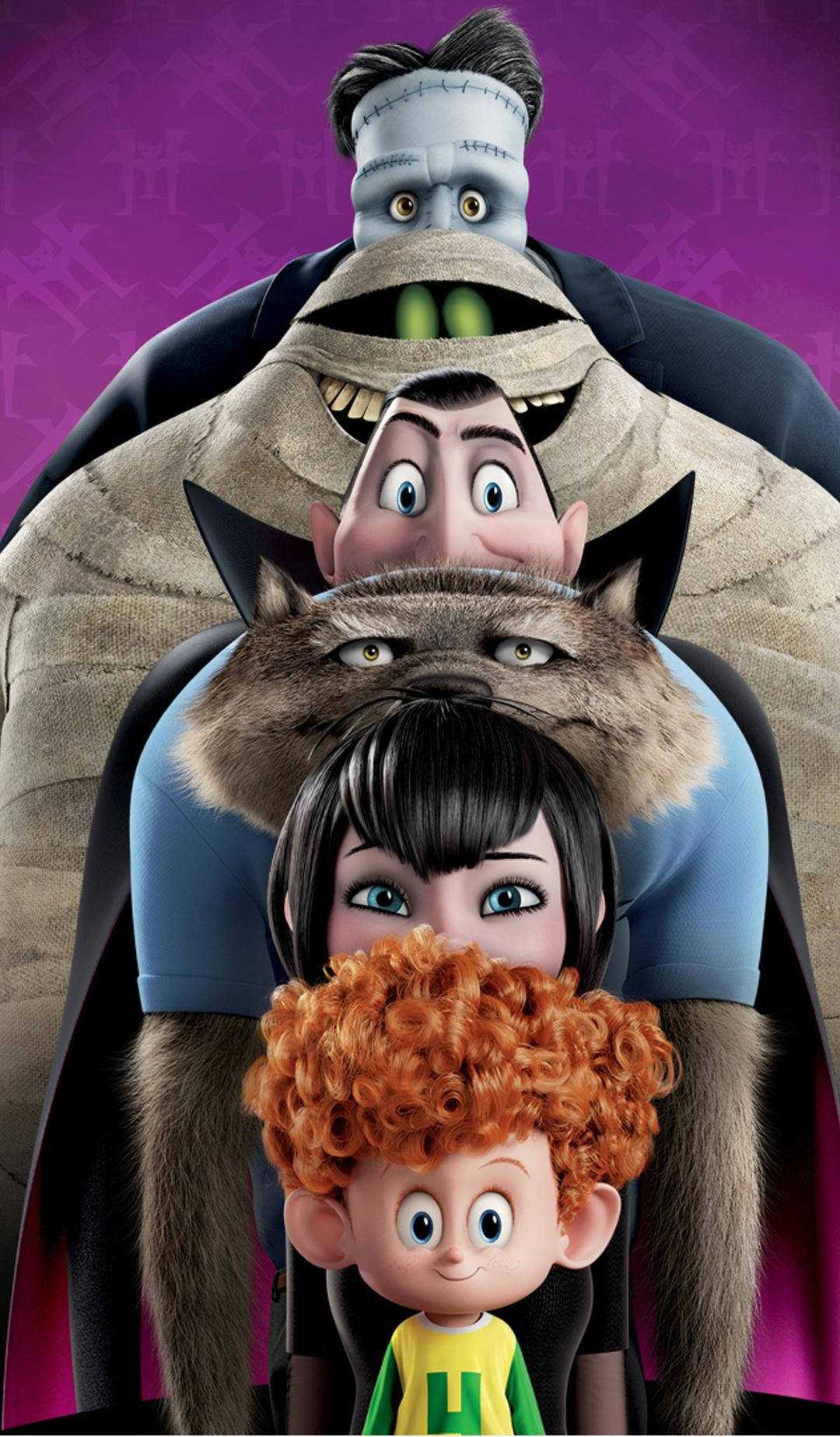 Hotel Transylvania Characters Behind Each Other Wallpaper