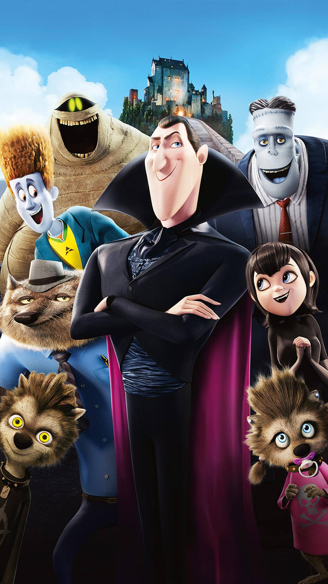 Hotel Transylvania Characters In A Poster Wallpaper