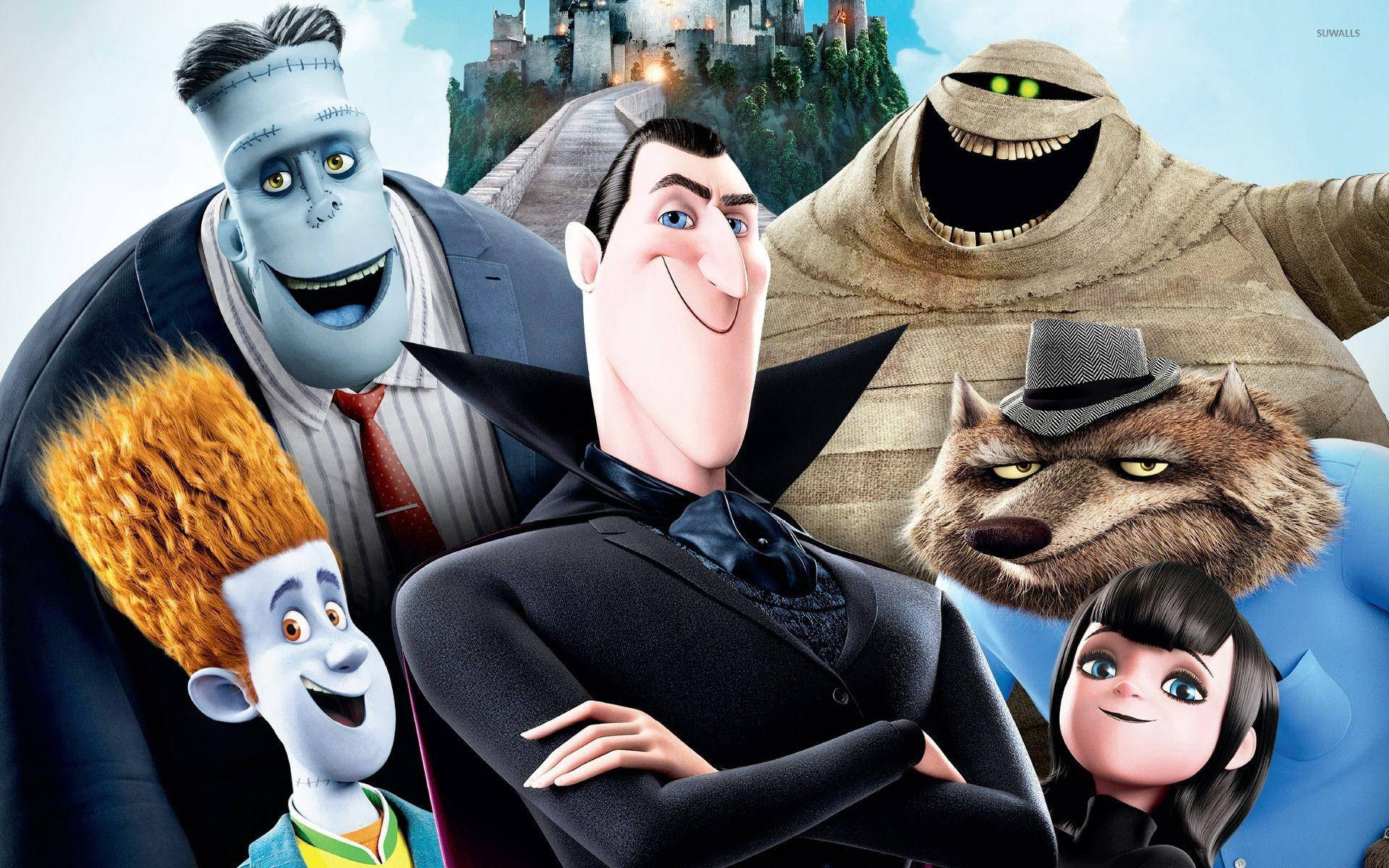 Hotel Transylvania Count Dracula With The Gang Wallpaper