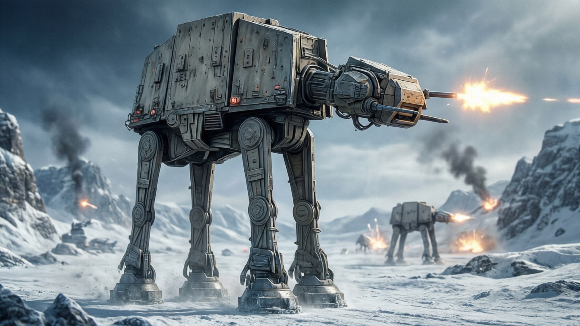 Hoth Assault Walker Bakgrunner