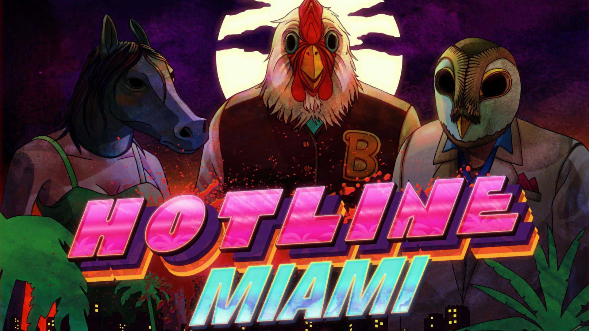 Hotlinemiami Hintergrund 1920 X 1080