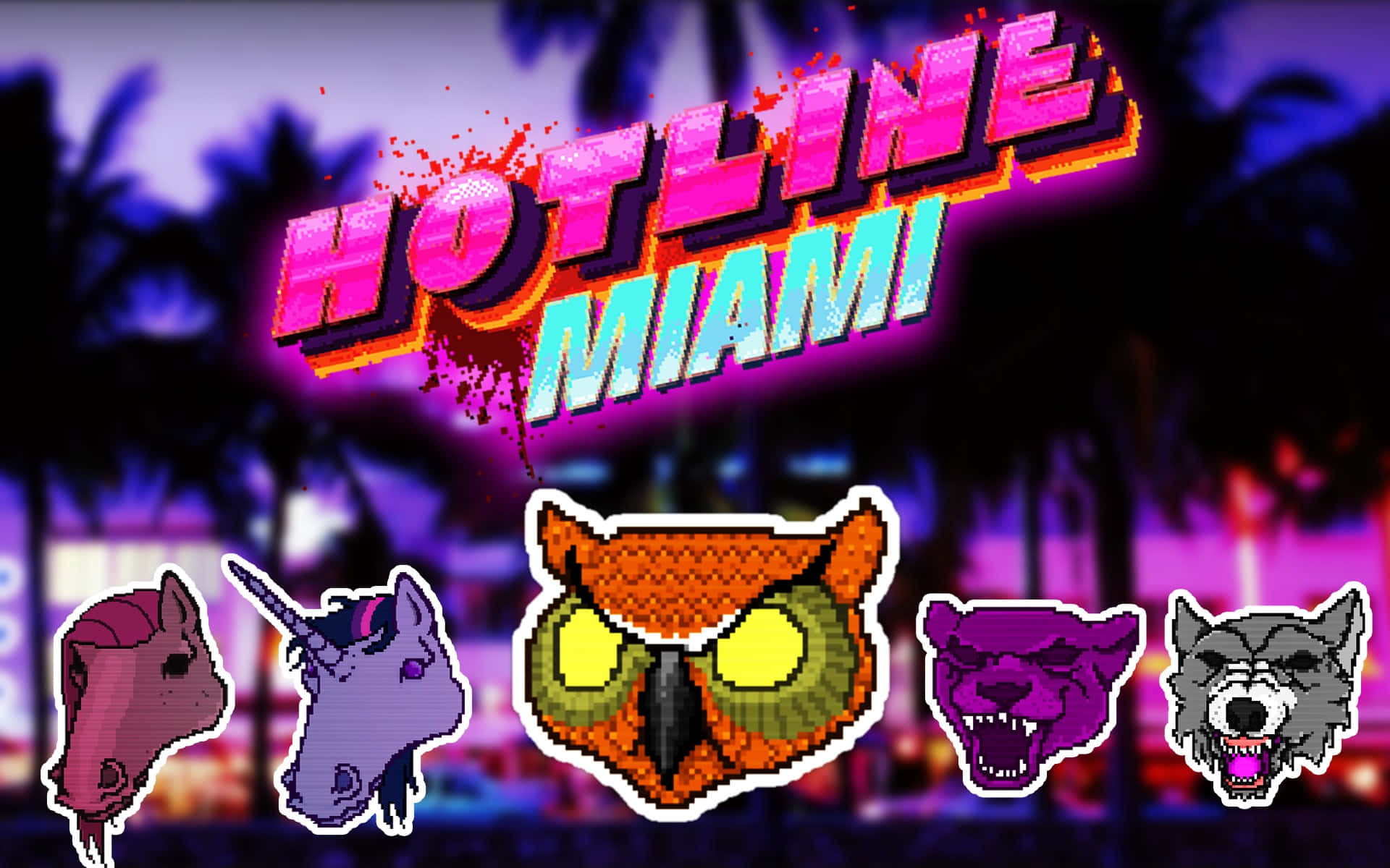 Hotline Miami - Action-packed video game scene