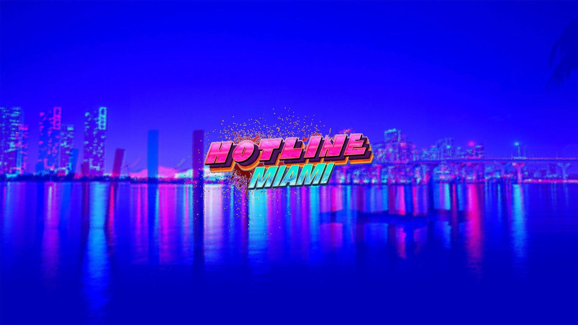 An Inviting Neon Scene of Hotline Miami Wallpaper
