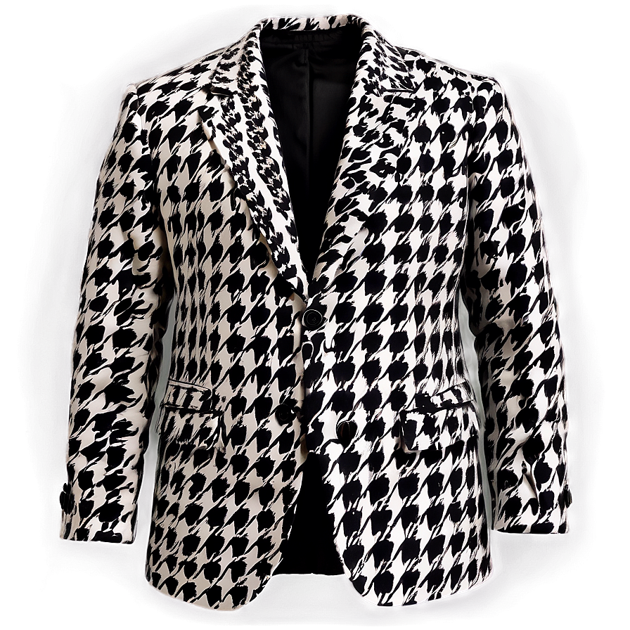 Houndstooth Blazer Png 06262024 PNG