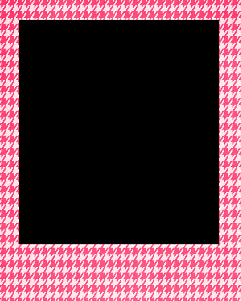 Houndstooth Pattern Frame PNG