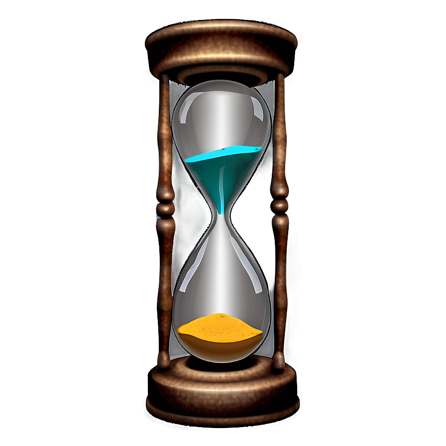 Hourglass Symbolizing Patience Png Dor PNG