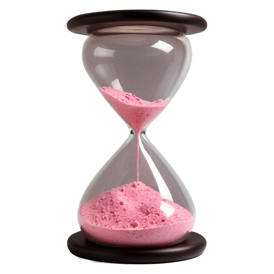 Download Hourglass With Pink Sand Png 87 | Wallpapers.com