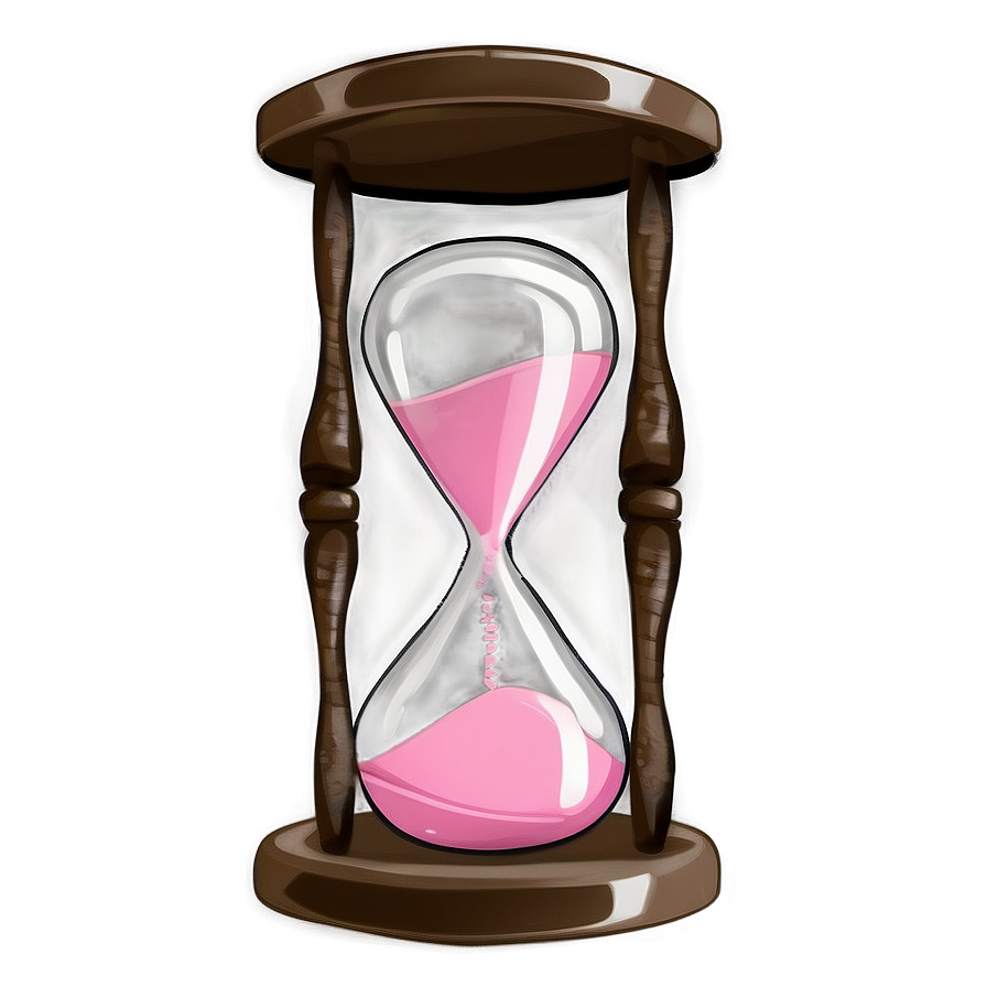 Download Hourglass With Pink Sand Png Key48 | Wallpapers.com