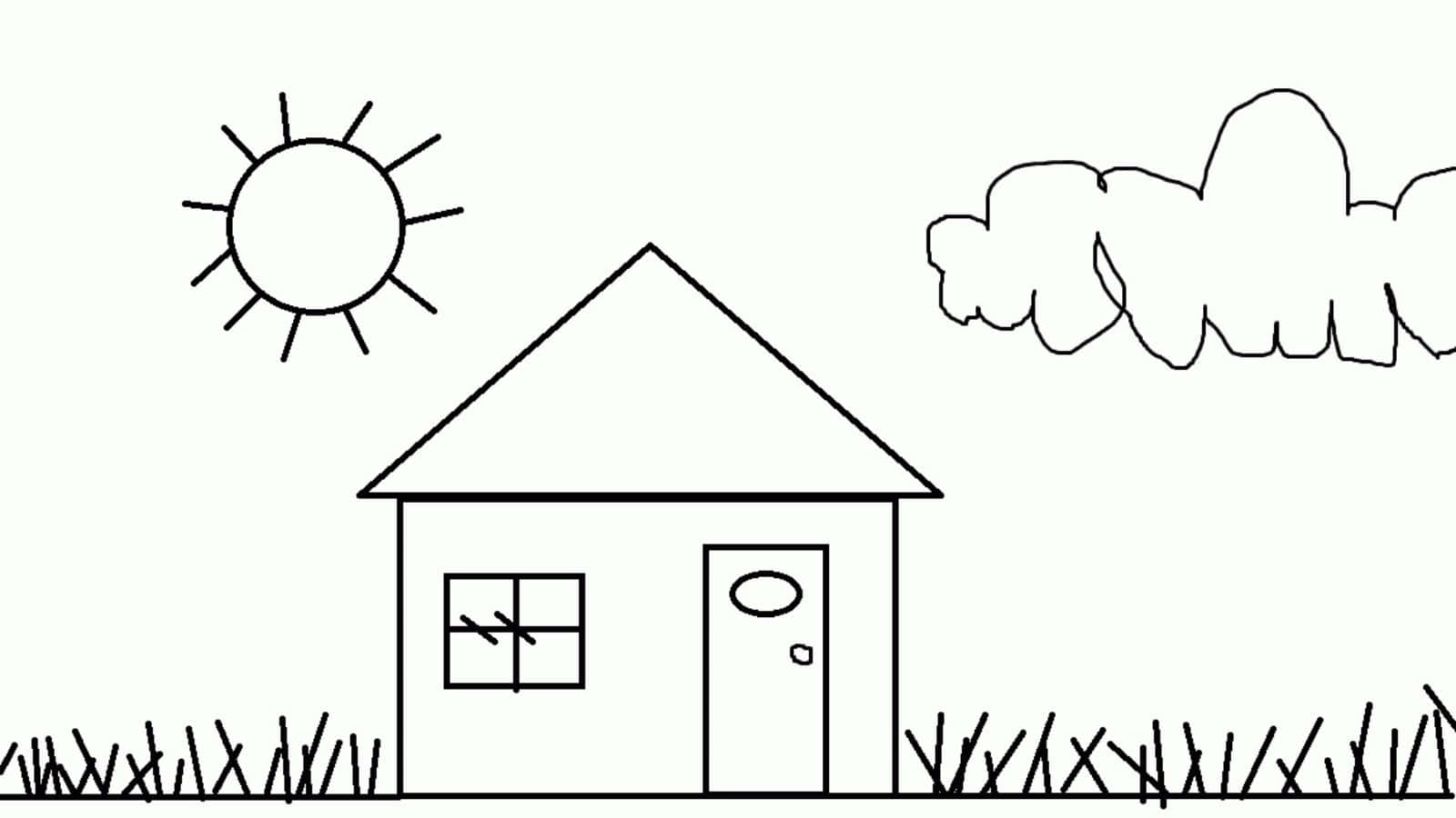 How to Draw House and House Coloring Pages  Coloring House for kids step  by step  YouTube