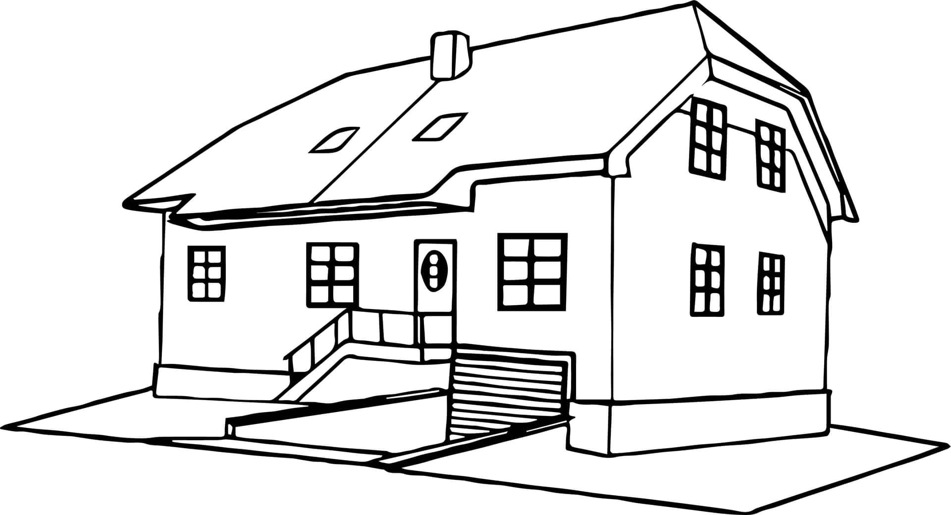 House Coloring Pages Free Printable House Coloring Pages