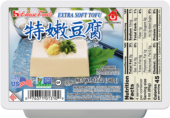 House Foods Extra Soft Tofu Package PNG