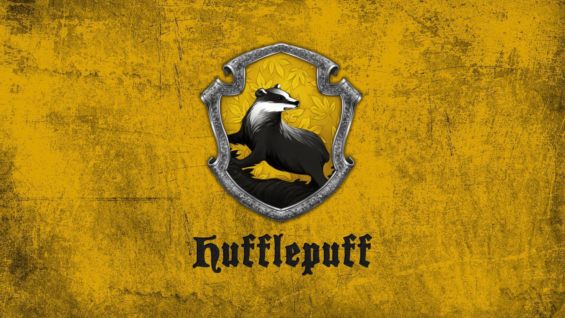 House Hufflepuff Emblem Harry Potter Desktop Wallpaper