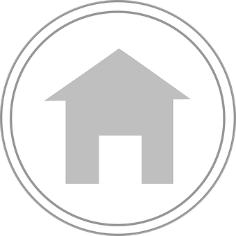 House Icon Circle Frame PNG