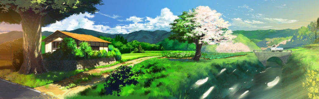 House In Countryside Anime Pc Wallpaper