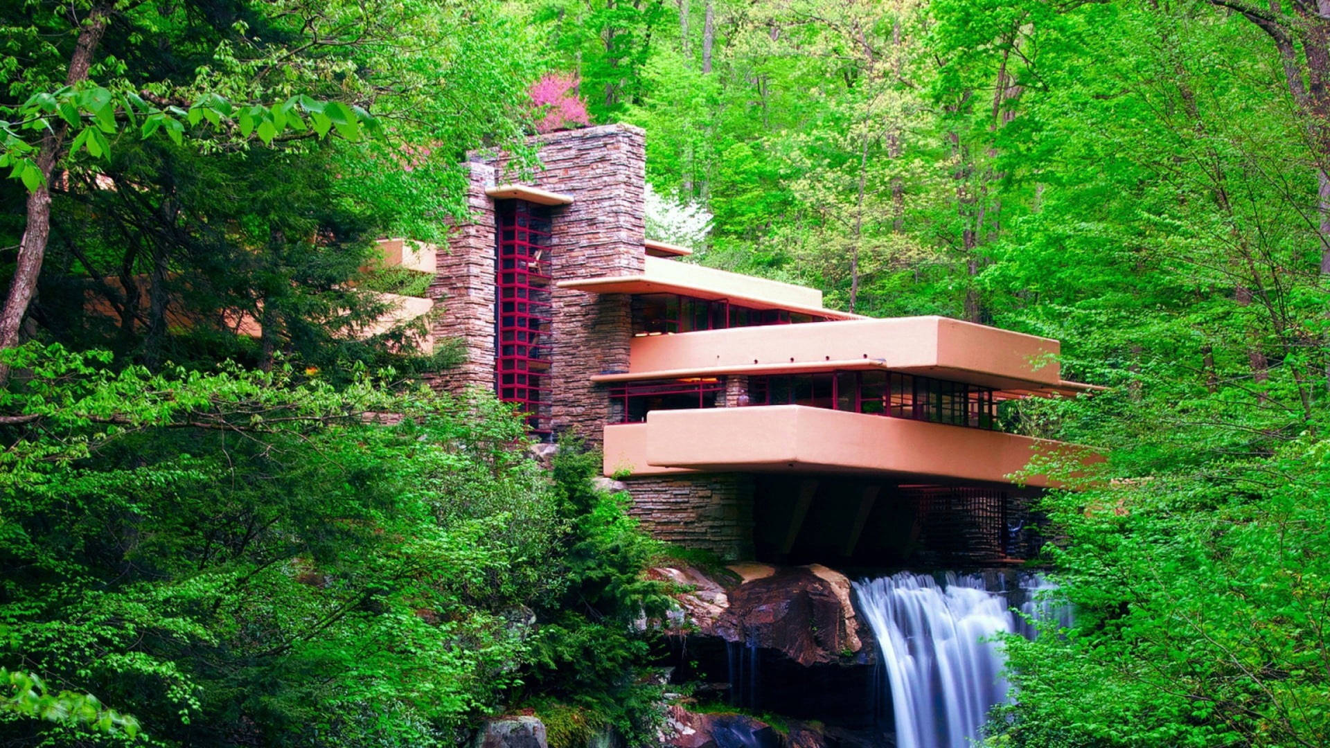 House In Forest Google Meet Background Picture