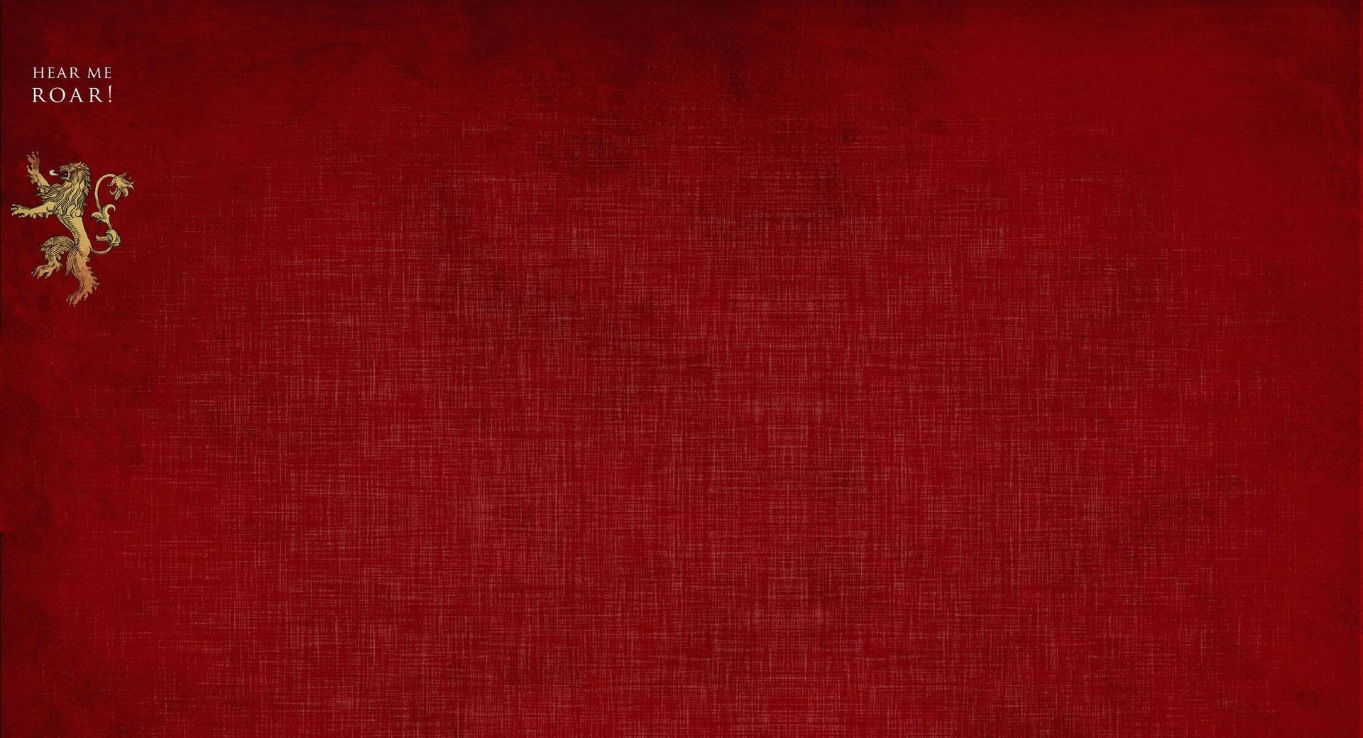 House Lannister Red Canvass Wallpaper
