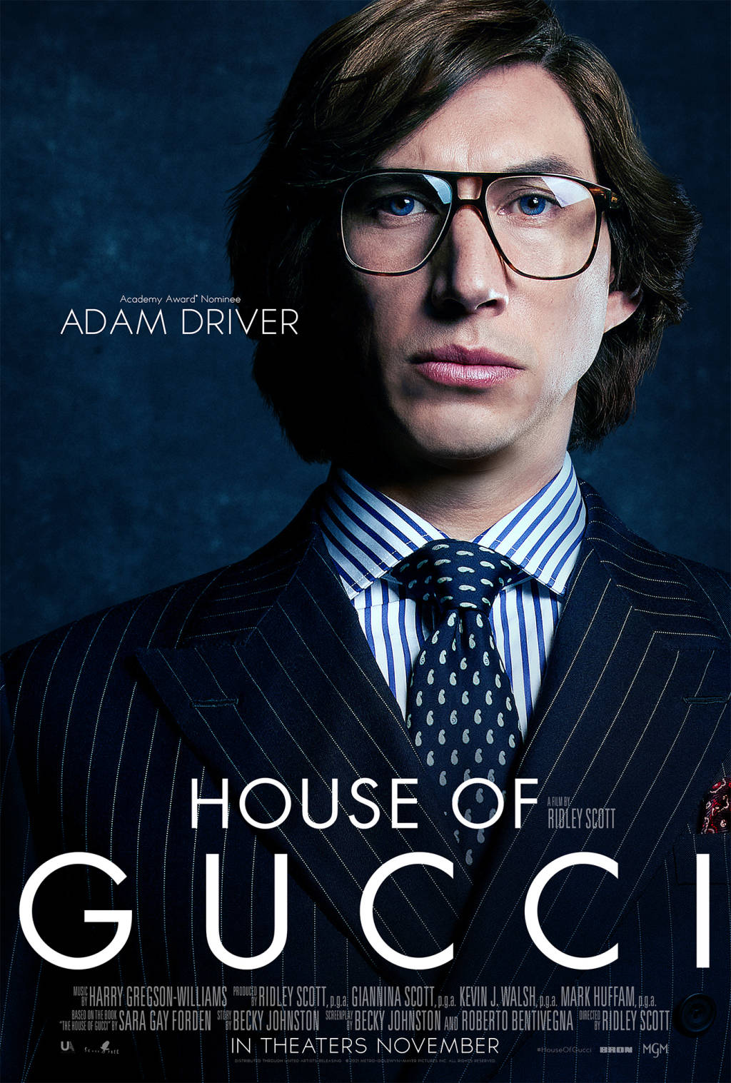 House Of Gucci Adam Driver Suit Wallpaper
