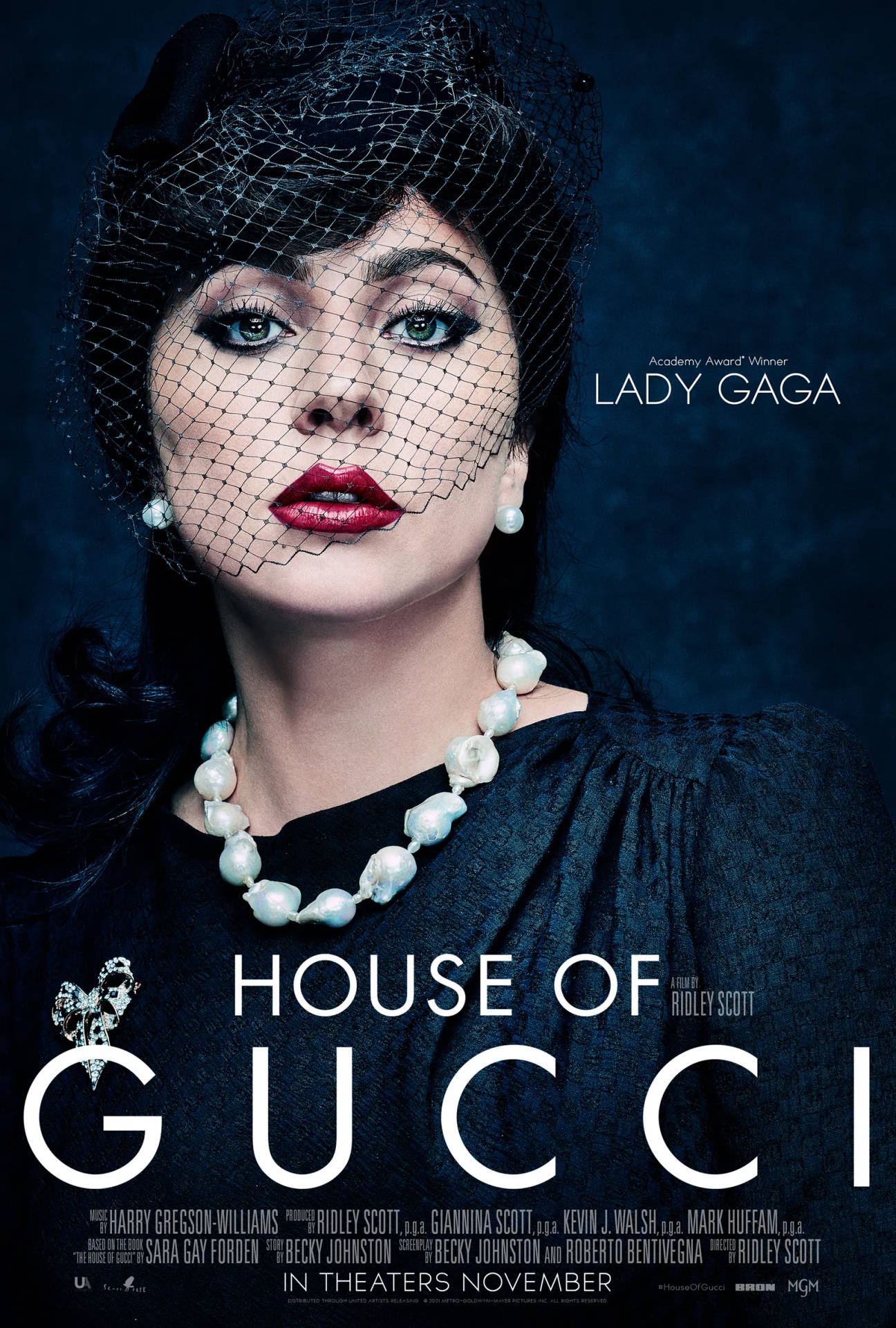 Poster Della Casa Di Gucci Lady Gaga Sfondo