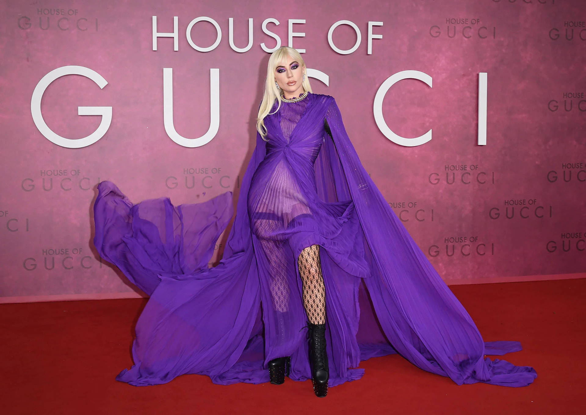 House Of Gucci Red Carpet Wallpaper