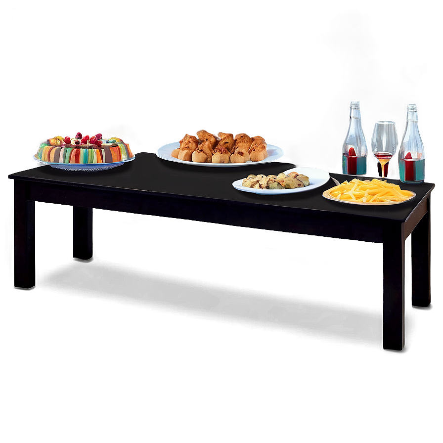 House Party Buffet Table Png 06262024 PNG