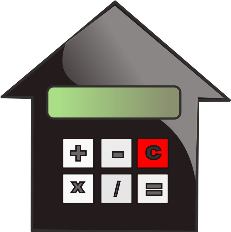 House Shaped Calculator Icon PNG