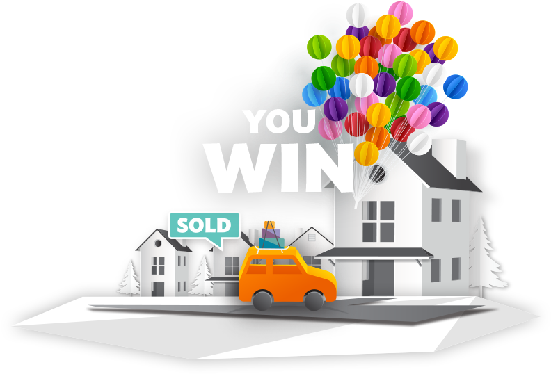 House Sold Celebration Balloons PNG